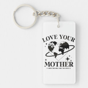 🌍💚 Liebt eure Mutter 🌿 Schlüsselanhänger