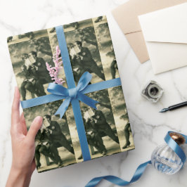 Liebt Geheimnisse Sexy Vintage Button-Up Couple Li Geschenkpapier