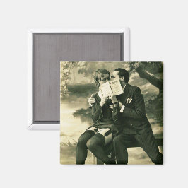 Liebt Geheimnisse Sexy Vintage Button-Up Couple Li Magnet