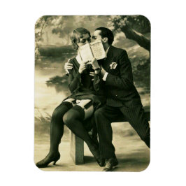 Liebt Geheimnisse Sexy Vintage Button-Up Couple Li Magnet