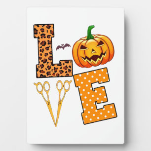 Liebt Halloween-Friseur Fotoplatte