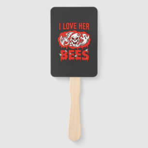 Liebt ihre Bienen Schädel Geist Fledermaus Blut tr Fächer