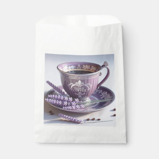 Liebt Kaffee, Candy Bag, von Natasha Us   Geschenktütchen (Vorderseite)