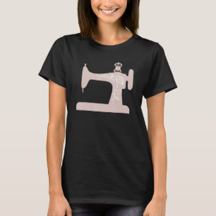 Liebt Nähen Vintage Nähmaschine Näherin Näherin T-Shirt