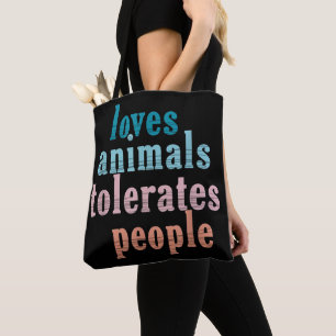 Liebt Tiere Duldet Menschen Lustiger Tierliebhaber
