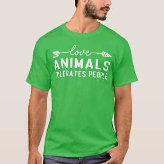 LIEBT TIERE MANCHMAL LIEBEN MENSCHEN TIERE retro T-Shirt