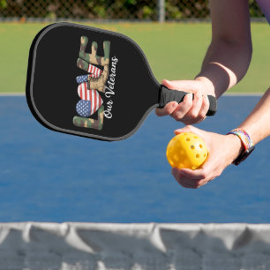 Liebt unseren Veteranentag Stolz Militär Amerikani Pickleball Schläger
