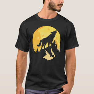 Liebt Wölfe Wolf Gesicht 5 T-Shirt