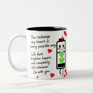 Liebt Zweifarbige Tasse