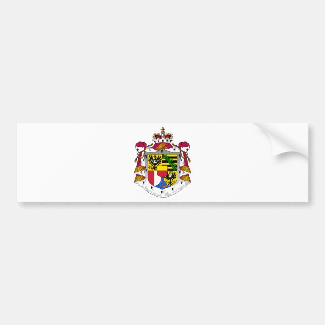 Liechtenstein-Emblem Autoaufkleber (Vorne)