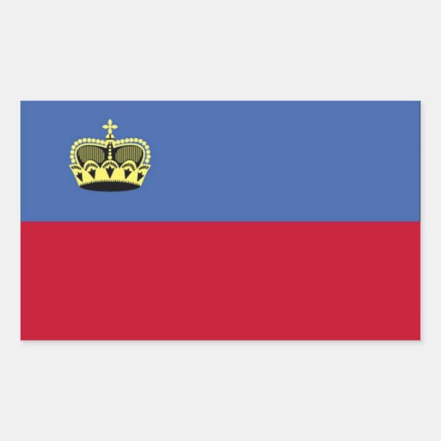 Liechtenstein Flag Stickers (Vorderseite)