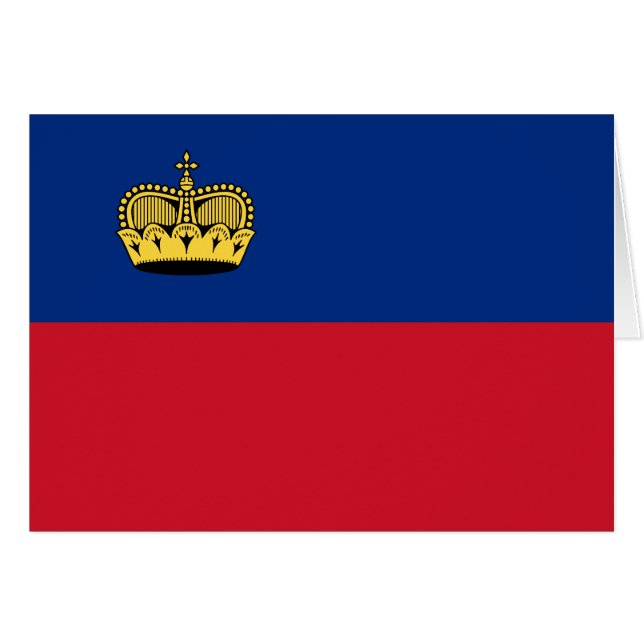 Liechtenstein-Flagge (Vorderseite (Horizontal))