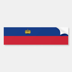 Liechtenstein-Flagge Autoaufkleber