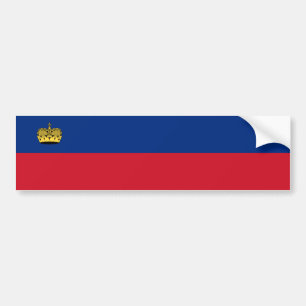 Liechtenstein-Flagge Autoaufkleber