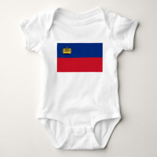 Liechtenstein-Flagge Baby Strampler