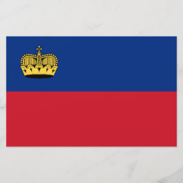 Liechtenstein-Flagge Briefpapier
