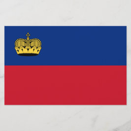 Liechtenstein-Flagge Briefpapier
