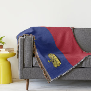 Liechtenstein-Flagge Decke