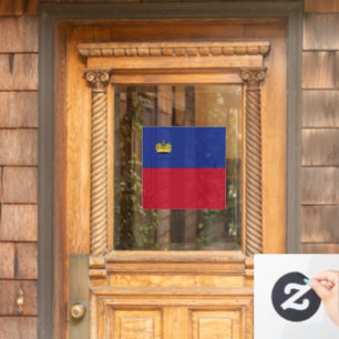 Liechtenstein-Flagge Fensteraufkleber