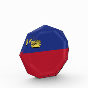 Liechtenstein-Flagge Fotoblock