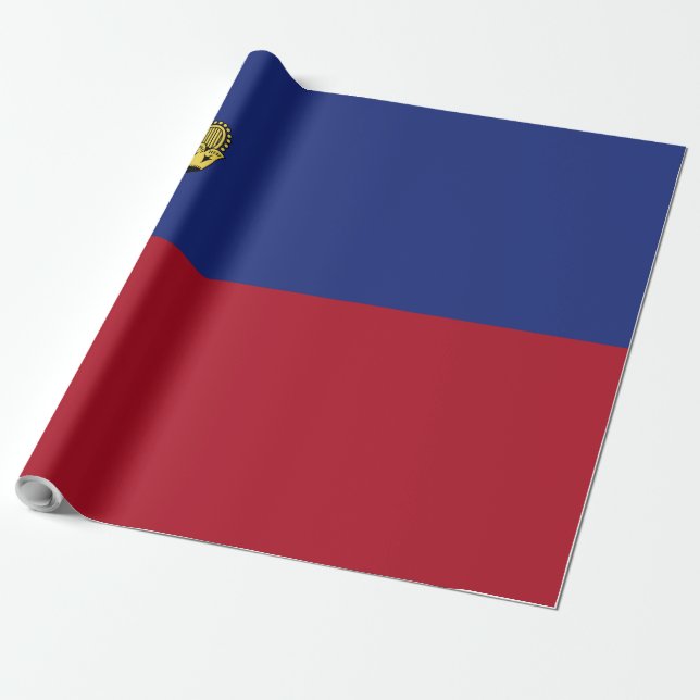 Liechtenstein-Flagge Geschenkpapier (Ungerollt)