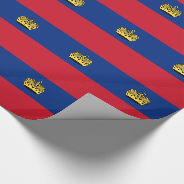 Liechtenstein-Flagge Geschenkpapier (Ecke)