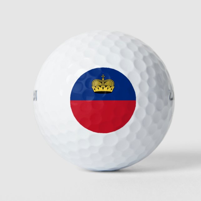 Liechtenstein-Flagge Golfball (Vorderseite)