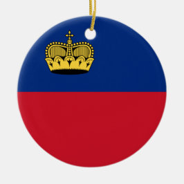 Liechtenstein-Flagge Keramik Ornament