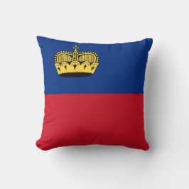 Liechtenstein-Flagge Kissen
