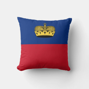 Liechtenstein-Flagge Kissen