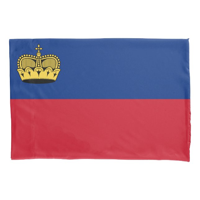 Liechtenstein-Flagge Kissenbezug (Vorderseite)