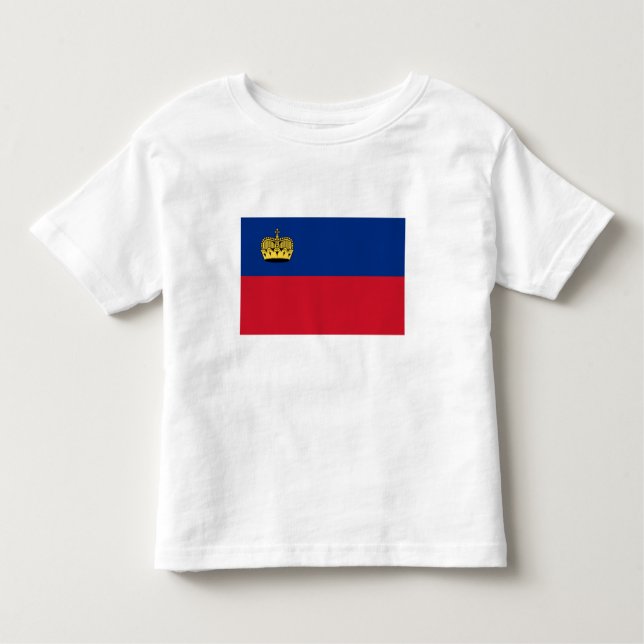 Liechtenstein-Flagge Kleinkind T-shirt (Vorderseite)