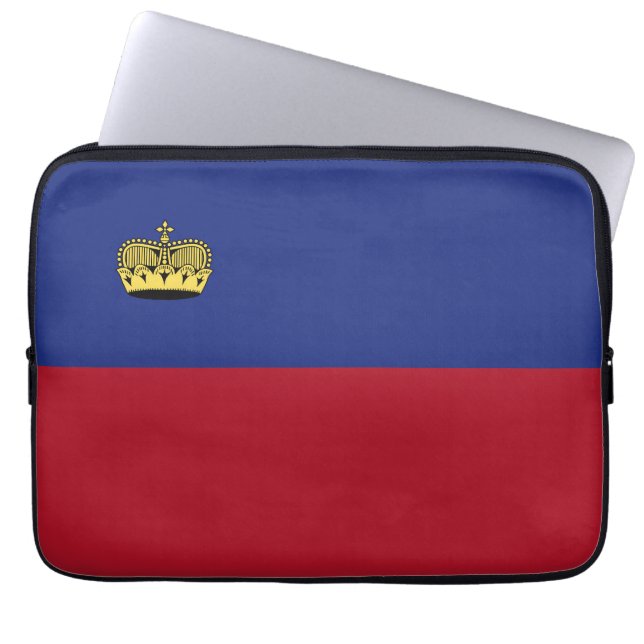 Liechtenstein-Flagge Laptopschutzhülle (Vorderseite)