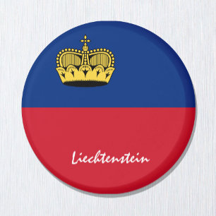 Liechtenstein - Flagge / Liechtenstein - Reisen / Magnet