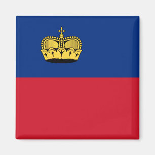 Liechtenstein-Flagge Magnet