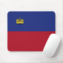 Liechtenstein-Flagge Mousepad