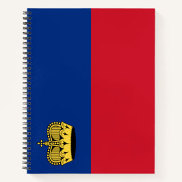 Liechtenstein-Flagge Notizbuch