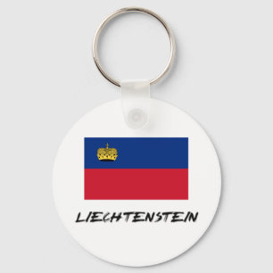 Liechtenstein-Flagge Schlüsselanhänger
