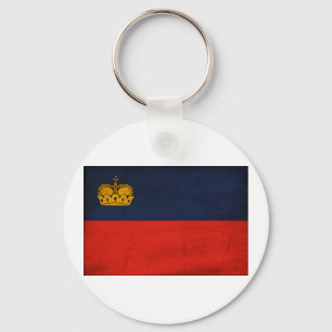 Liechtenstein-Flagge Schlüsselanhänger