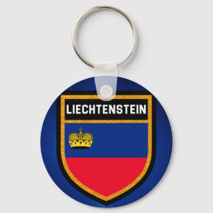 Liechtenstein-Flagge Schlüsselanhänger