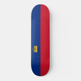 Liechtenstein-Flagge Skateboard