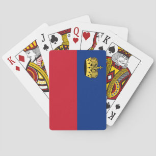 Liechtenstein-Flagge Spielkarten