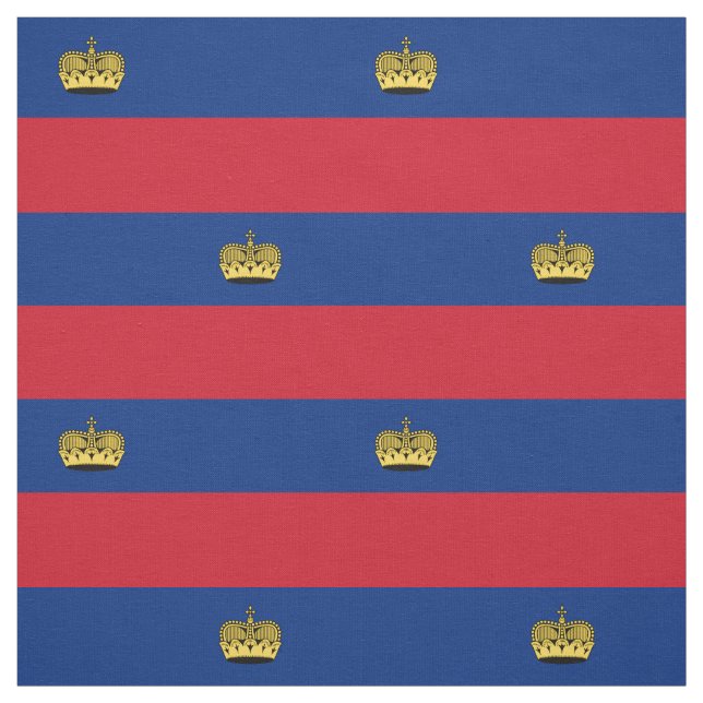 Liechtenstein-Flagge Stoff (Muster)