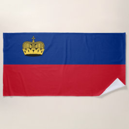 Liechtenstein-Flagge Strandtuch