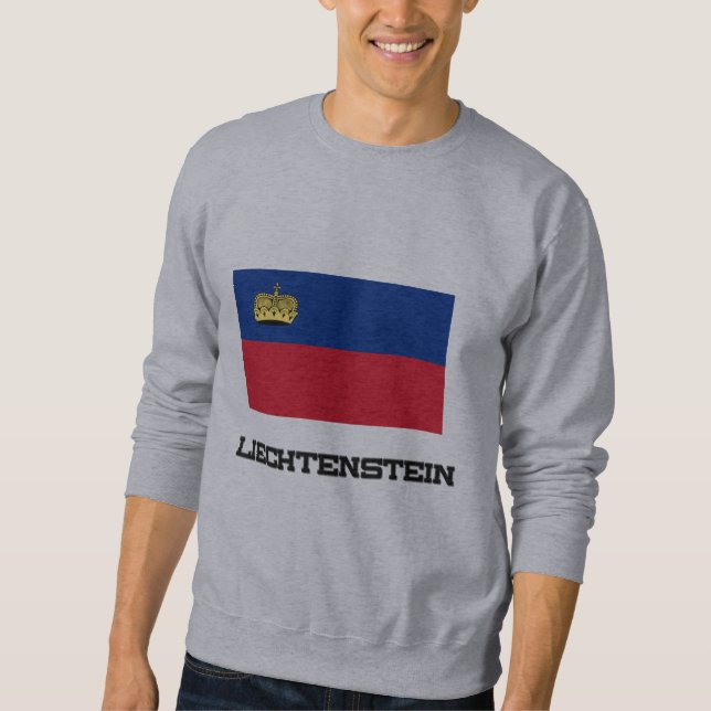 Liechtenstein-Flagge Sweatshirt (Vorderseite)