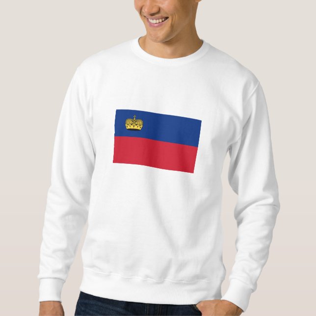 Liechtenstein-Flagge Sweatshirt (Vorderseite)