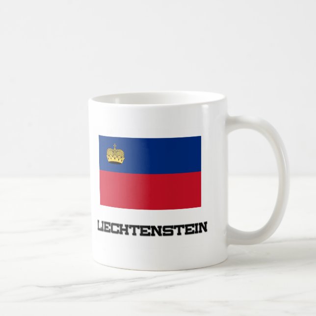 Liechtenstein-Flagge Tasse (Rechts)