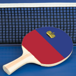 Liechtenstein-Flagge Tischtennis Schläger