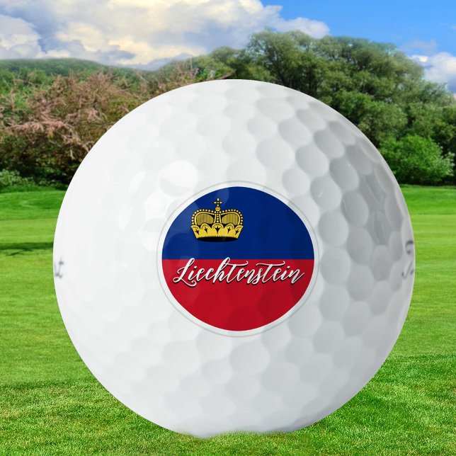 Liechtenstein Golf Balls, Flaggengolfer / Patriote Golfball (Von Creator hochgeladen)