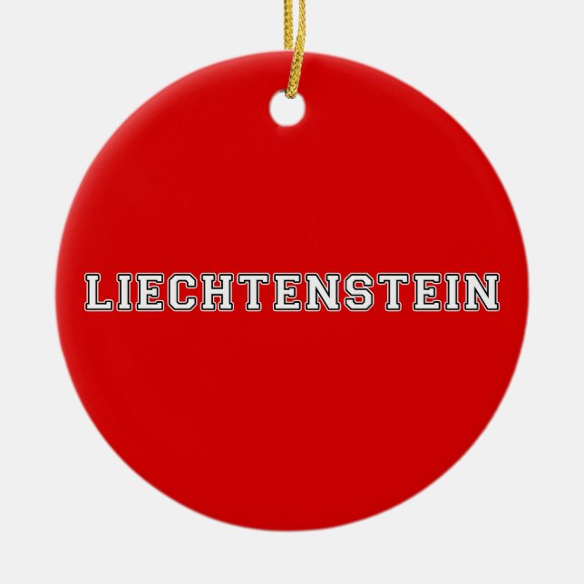 Liechtenstein Keramik Ornament (Vorne)